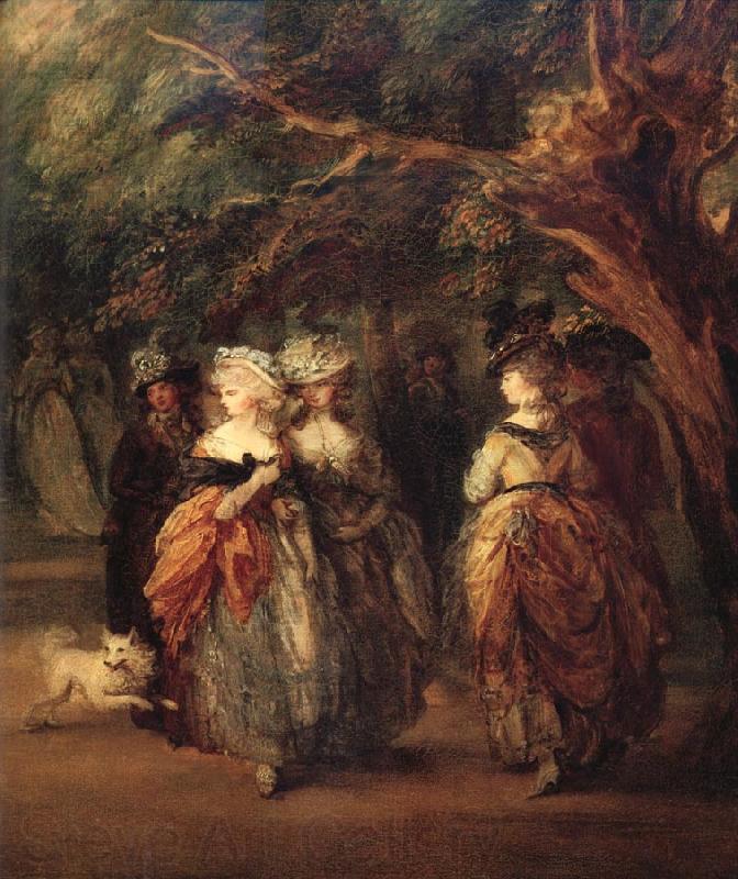 Thomas Gainsborough Details of The mall in St.James's Park Spain oil painting art